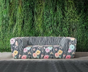 MissoniHome 2-х местный тканевый диван со съемным чехлом Inntil