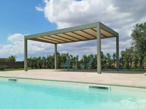 Самонесущая стальная беседка с текстильной мембраной