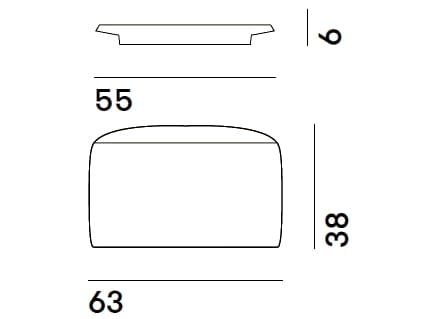 Полиуретановый светящийся лоток ткань круглый пуф GART Giò ARCH-00055862 - Вид №7