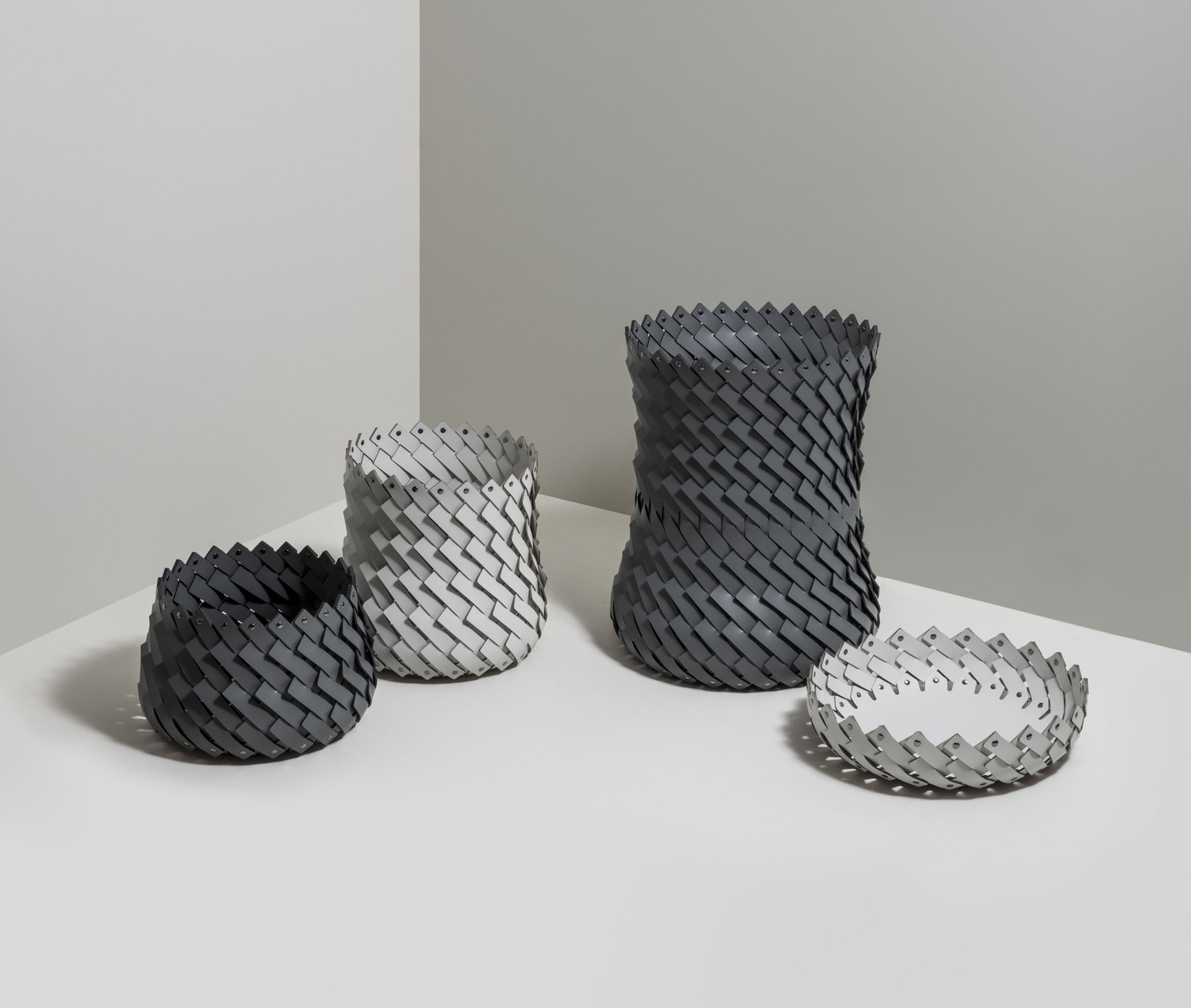 Короткая корзина Almeria - Ø 41XH13 см / регенерированная кожа_coffee Pinetti 00.1150.082.015 - Вид №4