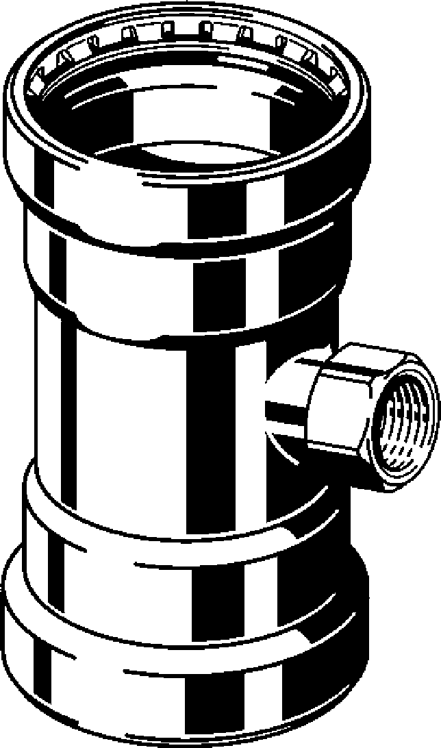 Viega Тройник Megapress S XL 4217.2XL (752118) 752 118 - Вид №1