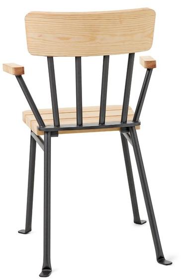 Nola Industrier Садовый стул из стали и дерева с подлокотниками Bollnäs sun-id-1479318 - Вид №1