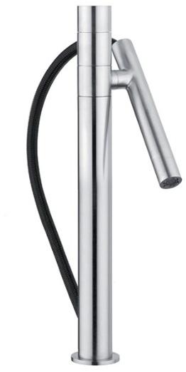 Quadrodesign Смеситель для кухни, устанавливаемой на столешнице, с вытяжным душем Kitchen inox sun-id-1506133 - Вид №1