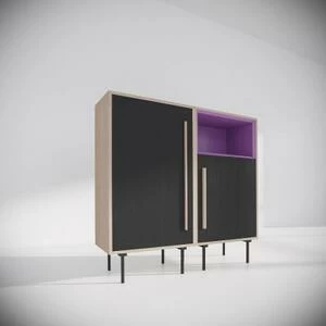 Комплект Tube, фиолетовый/оливковый