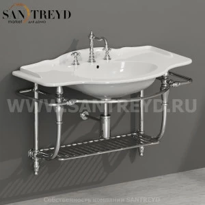 PASC22 Навесная структура из хромированной латуни 108 см хромированная Globo Paestum Италия