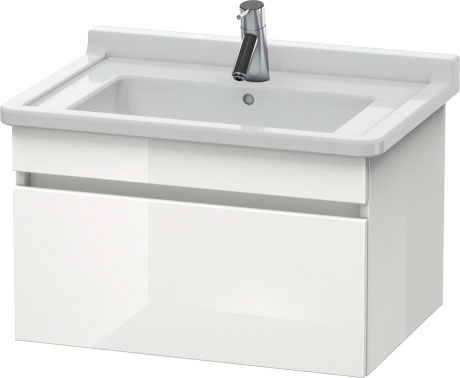 DS638700909 Тумбочка подвесная DuraStyle #DS6387 650 x 470 мм Светло-голубой матовый декор Duravit - Вид №2