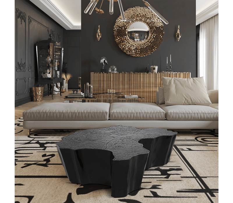 0-091 Eden черный центральный стол Boca Do Lobo  - Вид №23