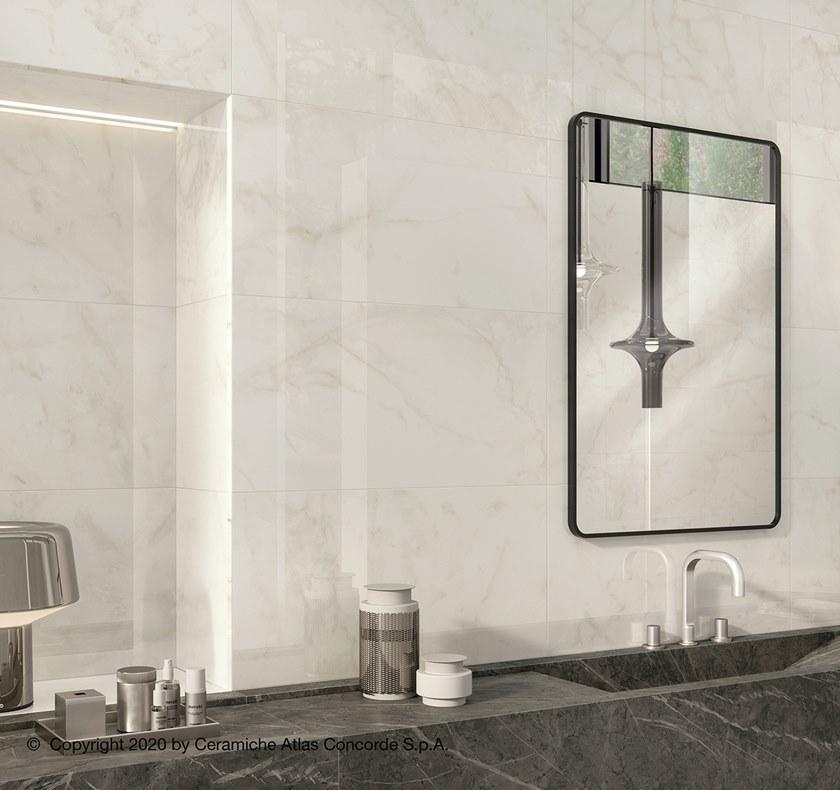 Atlas Concorde Белая плитка для стен с эффектом мрамора Marvel shine sun-id-1375735 - Вид №41