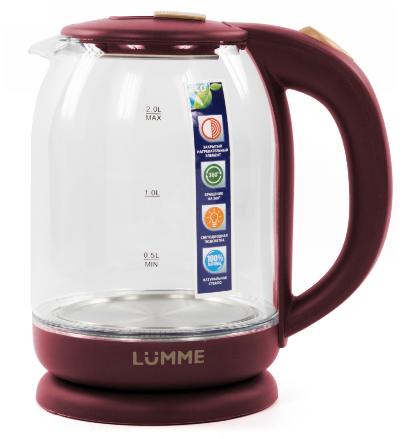8145243 Электрочайник LUMME LU-142 красный STDN-0121830