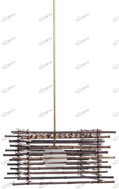 Gervasoni Подвесной светильник из бамбука Black sun-id-1454215