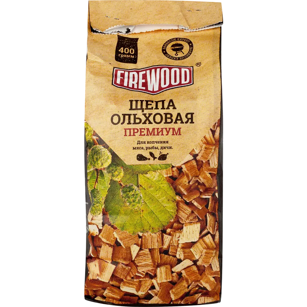 Щепа для копчения, ольха, 400 г FIREWOOD STLM-2085398