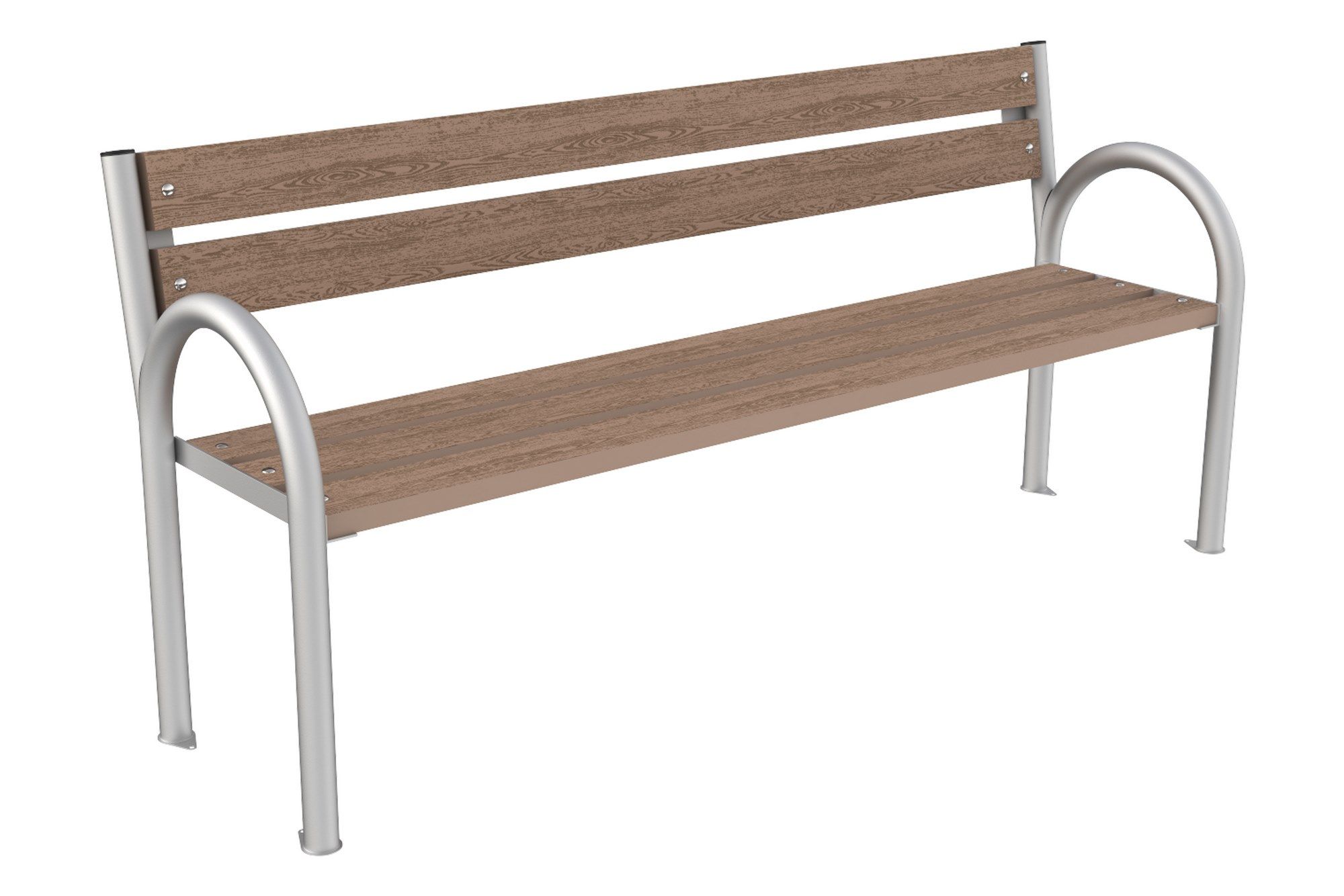 Скамья WPC со спинкой Lazzari Parco ARCH-00041762 - Вид №6