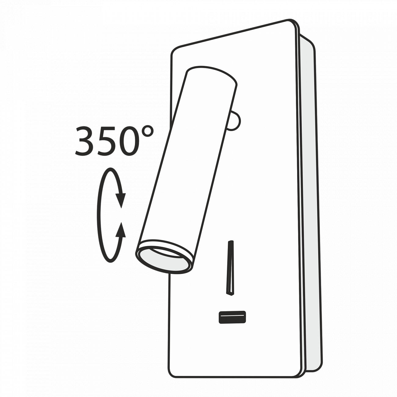 Бра настенное белое 18,6 см Mirax TECHNICAL CEILING & WALL 00-3957384 Белый  - Вид №4