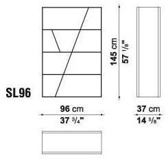B&B Italia Открытый двусторонний книжный шкаф из Corian® Shelf sun-id-1481264 - Вид №18