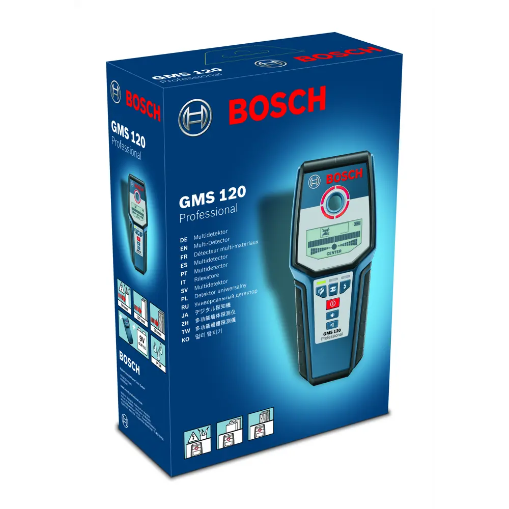 Детектор скрытой проводки Bosch GMS 120 BOSCH PROFESSIONAL STLM-2092302 - Вид №2