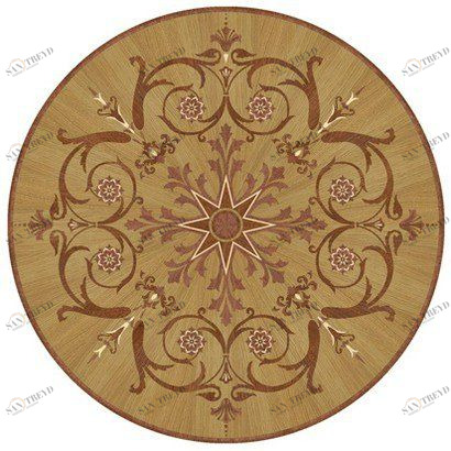 Художественный паркет Da Vinci Розетка 26-138 Дуб Селект (Гладкая) х1000диаметр мм 260090138