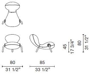 Cappellini Кресло из биэластичной ткани  Ec_1  - Вид №2