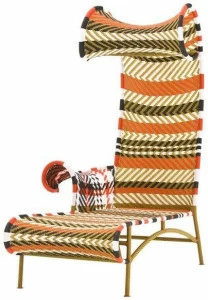 Moroso Садовая кушетка из цветных полиэтиленовых нитей M'afrique