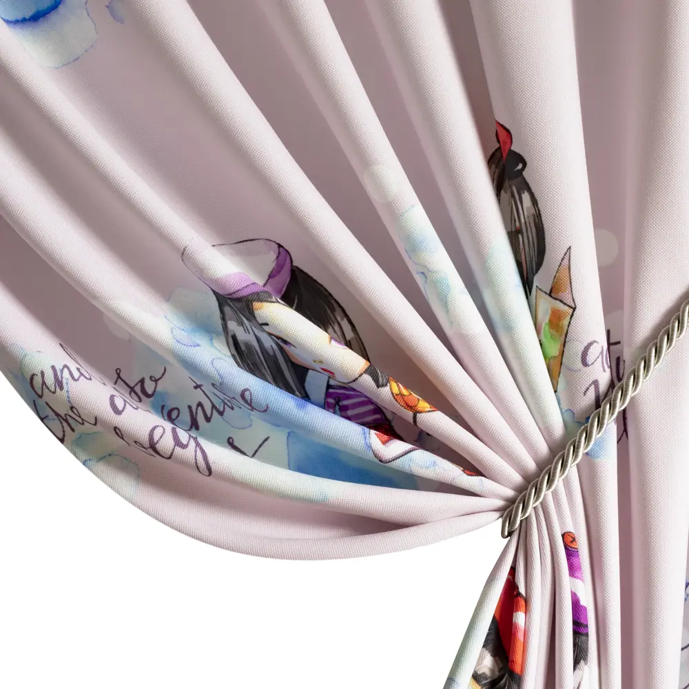 Ткань 1 м/п Девочка велюр 300 см цвет розовый GARDEN STLM-2105034 - Вид №3