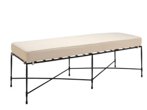 Садовая скамейка из нержавеющей стали без спинки