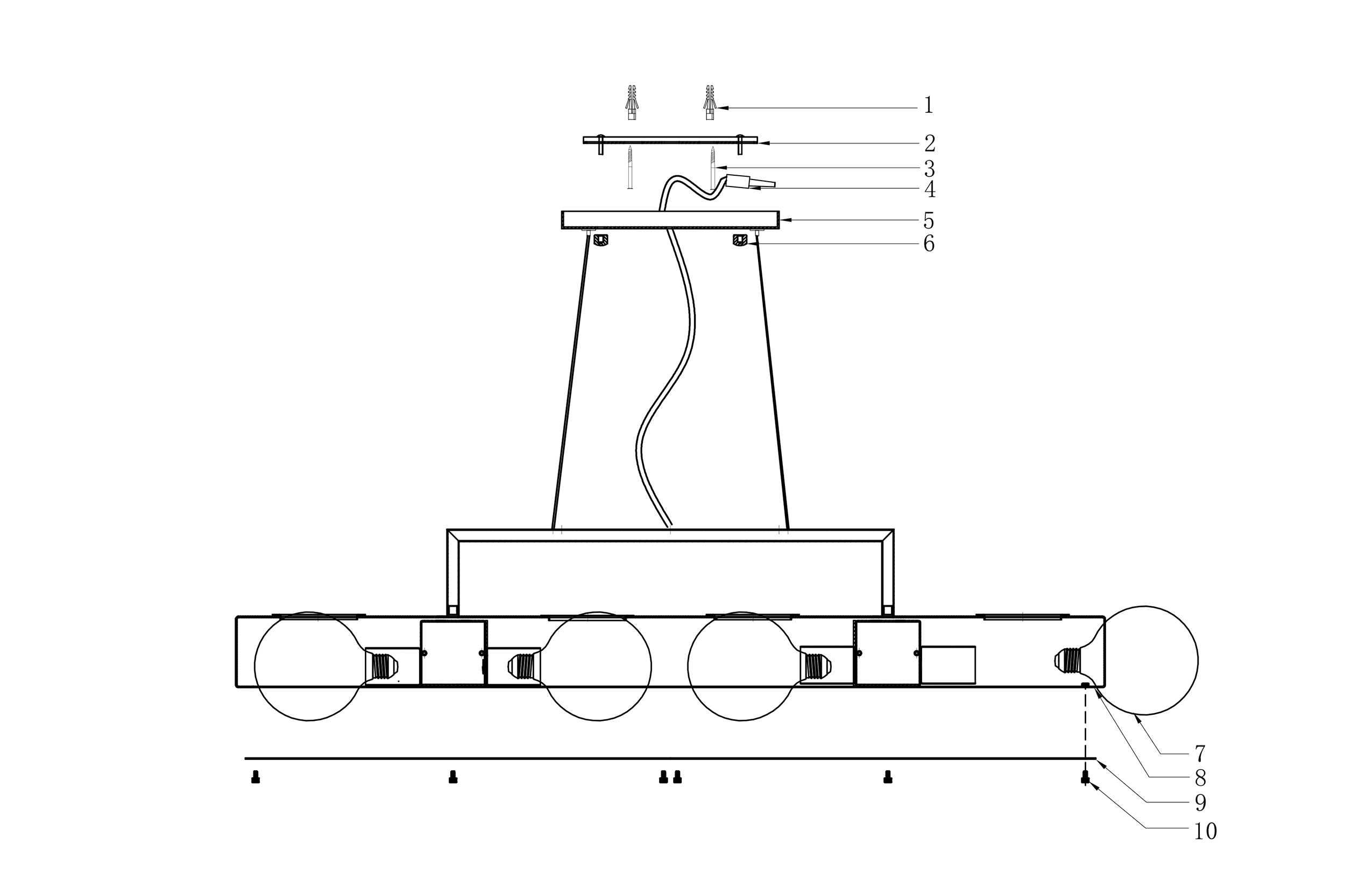 2000983198495 Подвесной светильник ELECTRORETRO Modest 2.0  - Вид №1