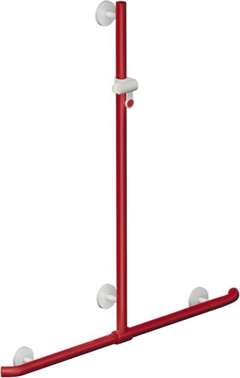 950.35.44099 Поручень для душа с выдвижным держателем для душа HEWI Greifen  - Вид №1