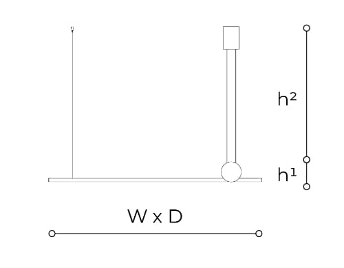 Металлический светодиодный подвесной светильник Italamp линейка ARCH-00021323 - Вид №2