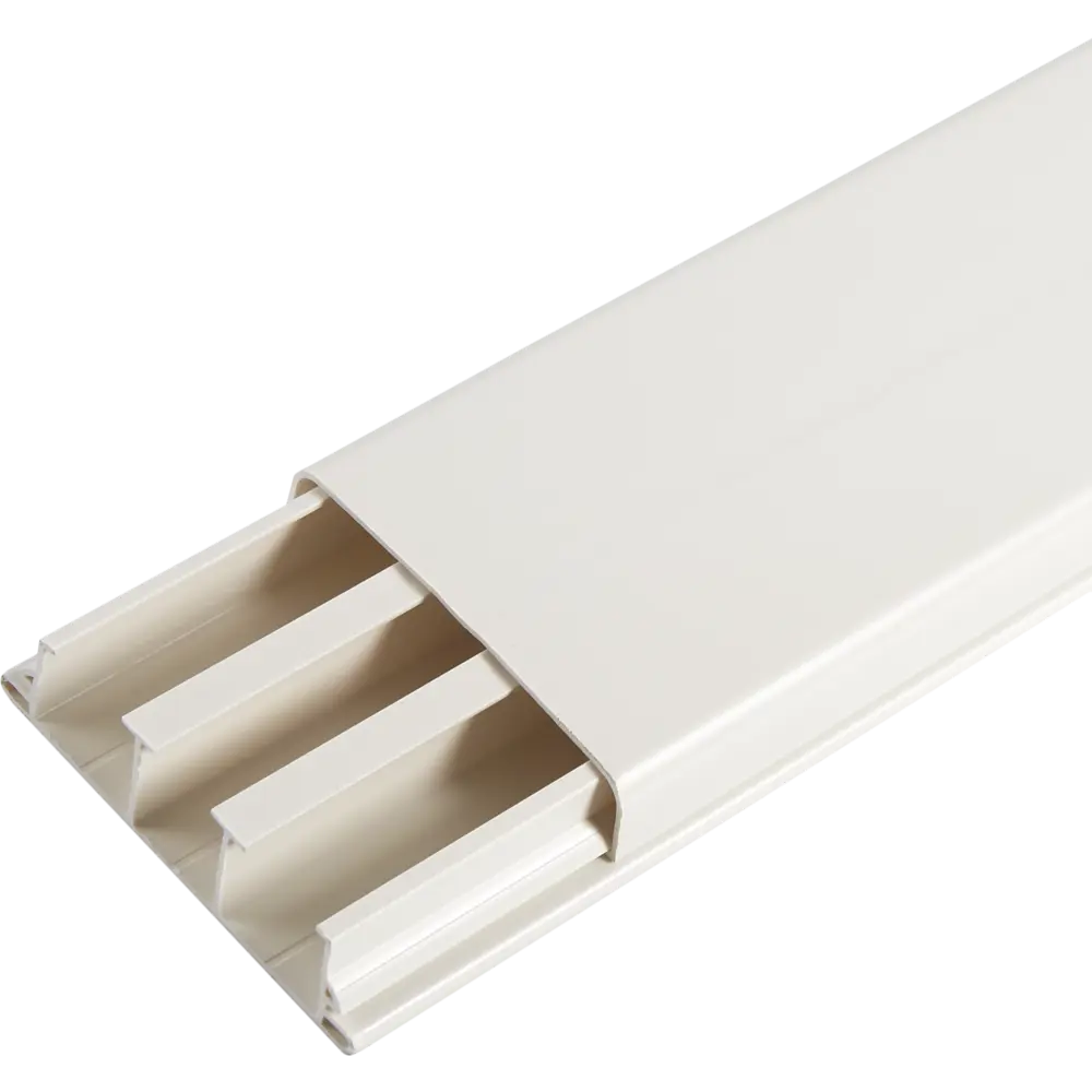 Кабель-канал плинтус IEK Home 80x20 мм 2 м цвет белый 82411393 STLM-2176594 