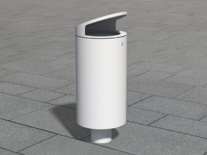 Держатель для мусора из нержавеющей стали с крышкой для наружного использования