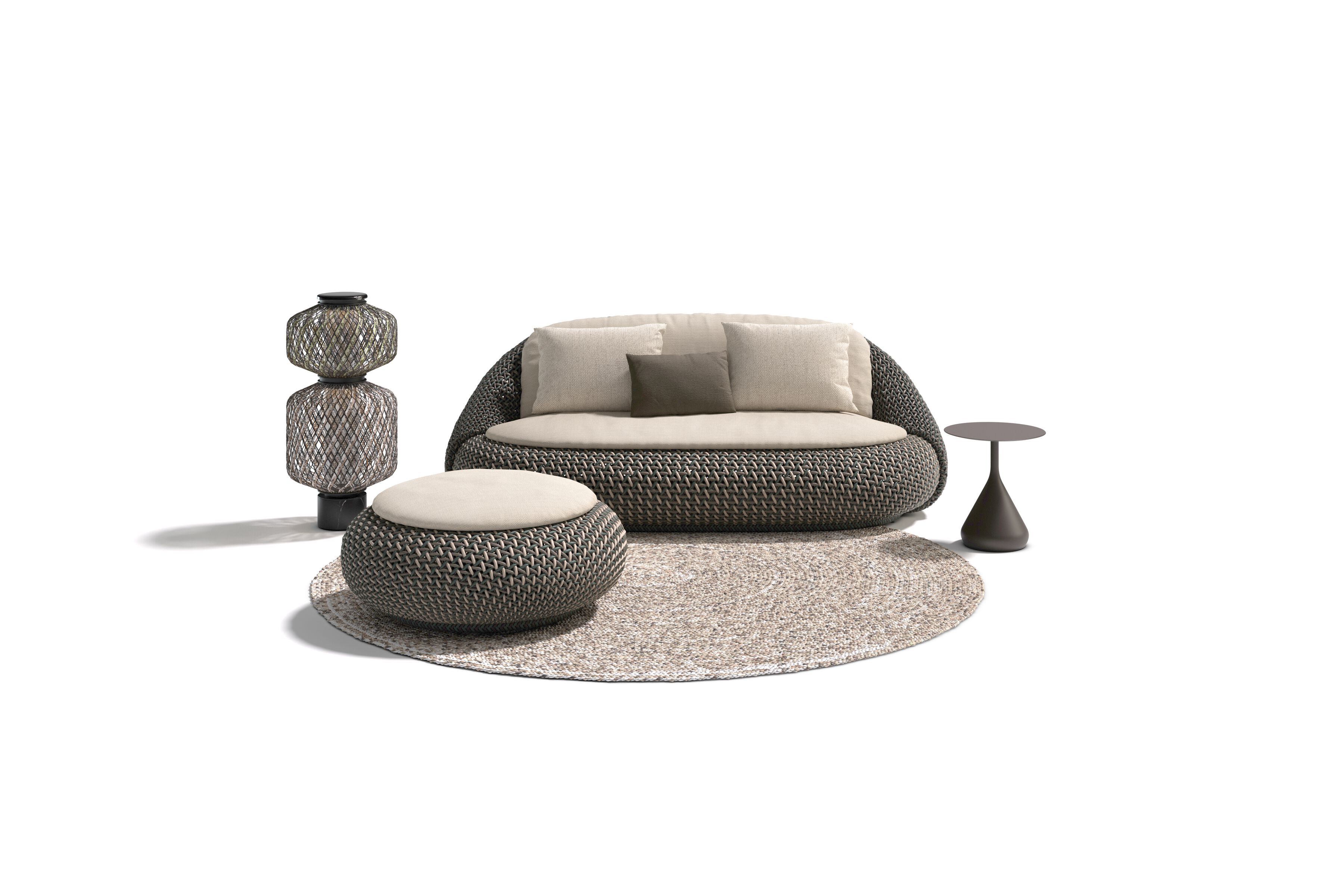 Синтетическое волокно круглый сад подножка DEDON ATOLO ARCH-00137751 - Вид №1