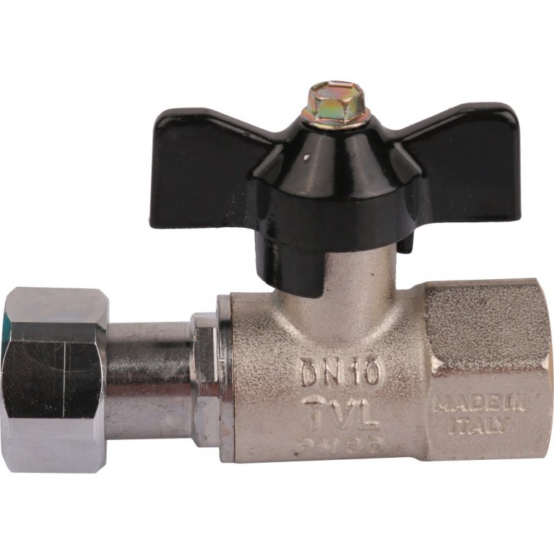 Кран шаровый STOUT ВВ 1/2" с накидной гайкой  бабочка SVB0009000015 - Вид №1