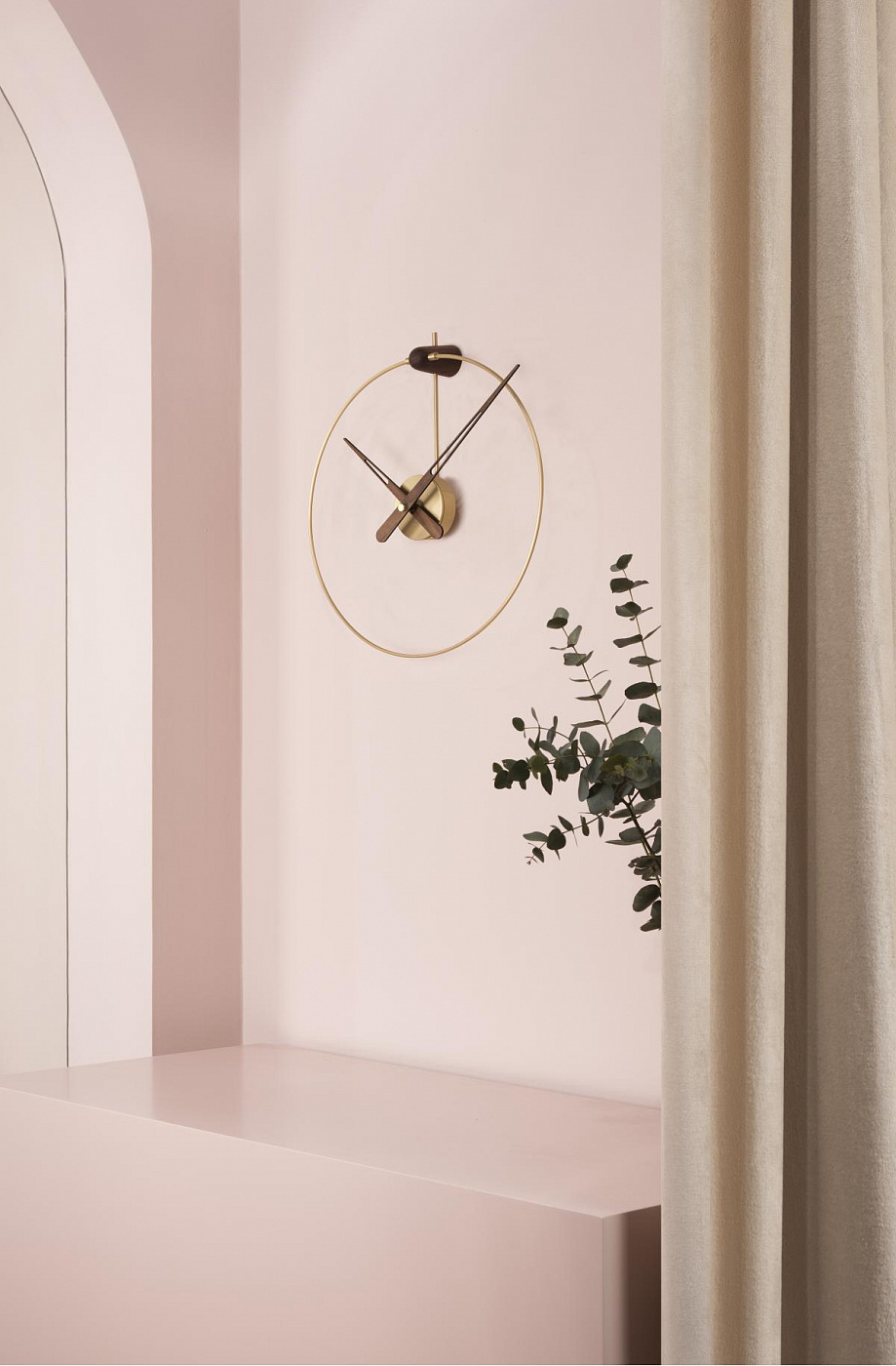 094545 Настенные часы латунь Nomon Micro Anda  - Вид №1