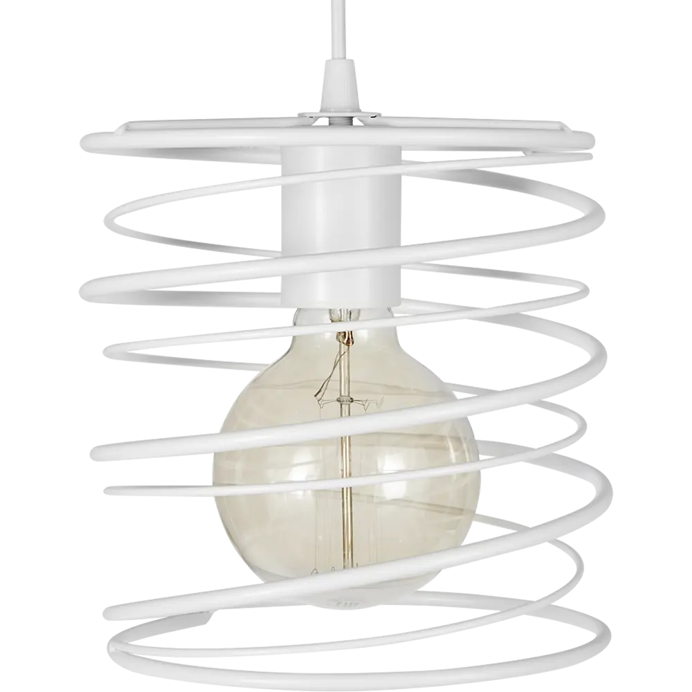 Подвесной светильник Vitaluce Торнадо вайт 1 лампа 3м² Е27 цвет белый матовый STLM-2191086 - Вид №2