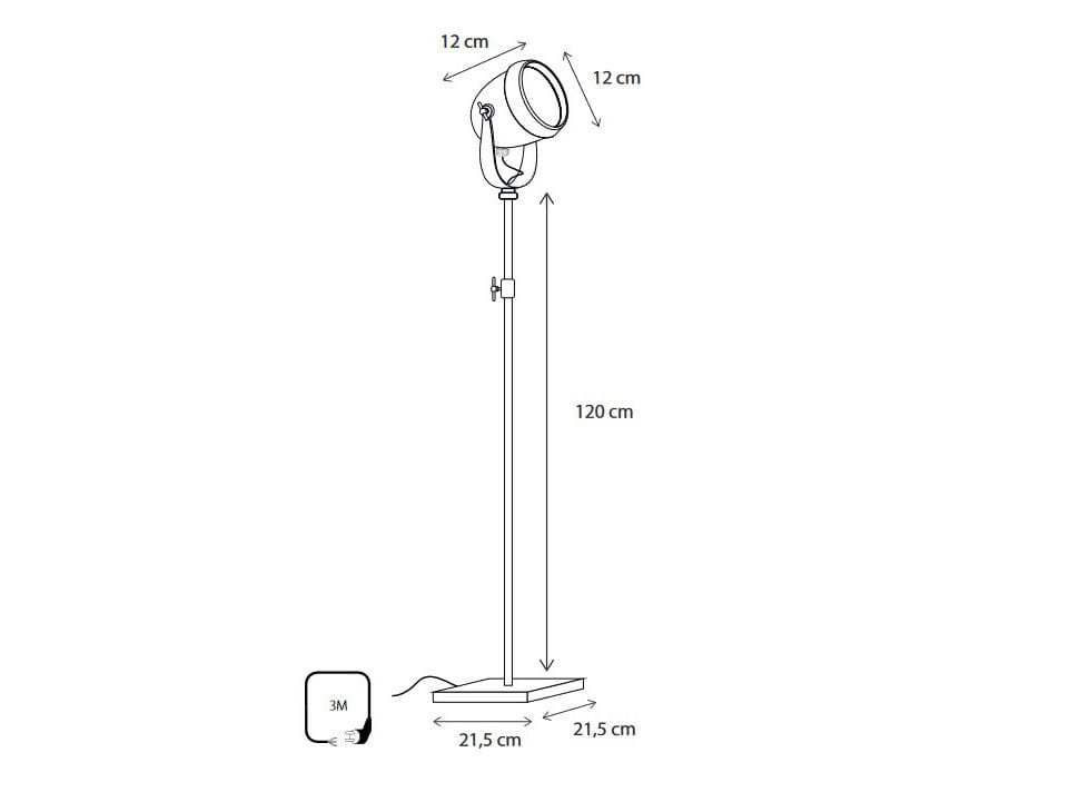 Латунная регулируемая напольная лампа Authentage Lighting Macro ARCH-00071672 - Вид №2
