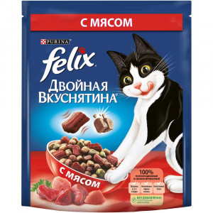ПР0042236 Корм Двойная Вкуснятина с мясом, сух. 300 г FELIX