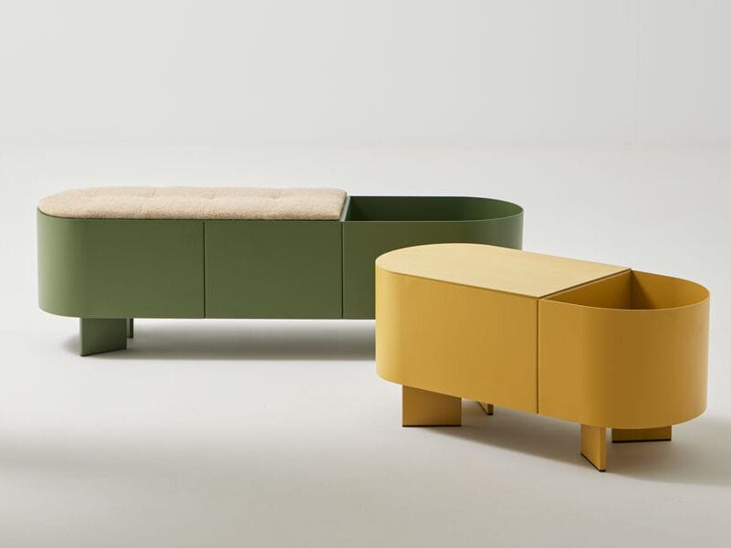 Алюминиевая скамья без спинки и с плантатором Systemtronic Croma ARCH-00092592