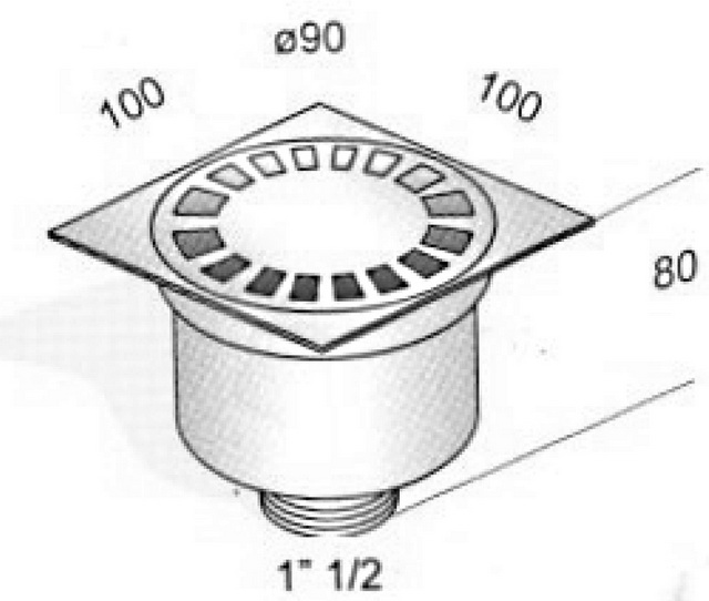 ML.RIC-10.104.CR Трап душевой Migliore Bangkok - Вид №5