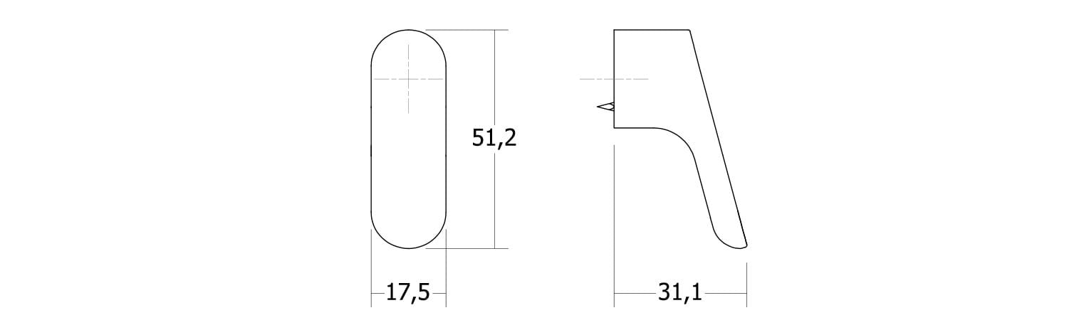 Дубовая ручка Viefe Luv ARCH-00134327 - Вид №3