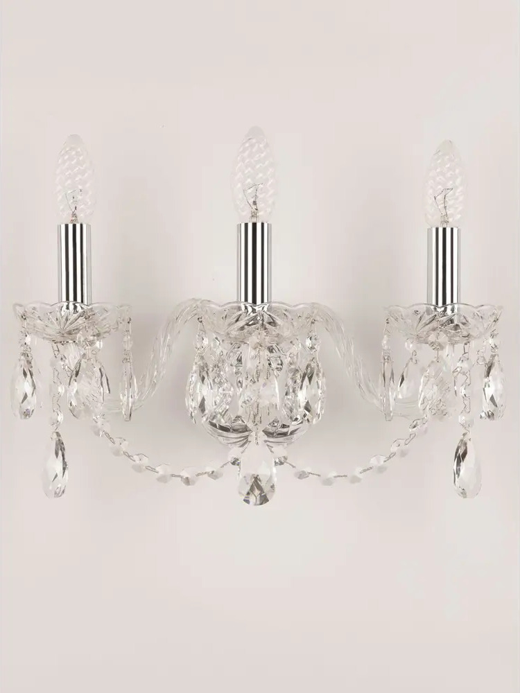 90027409 Настенный светильник BOHEMIA IVELE CRYSTAL 101B.3.141.Ni цвет никель STLM-0089520