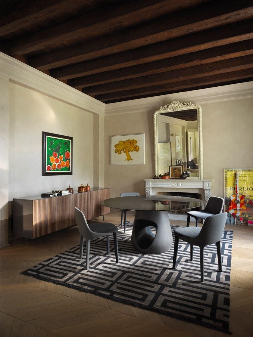 Casamania & Horm Овальный или круглый стол из мрамора и бетона Barbara sun-id-1415565 - Вид №2