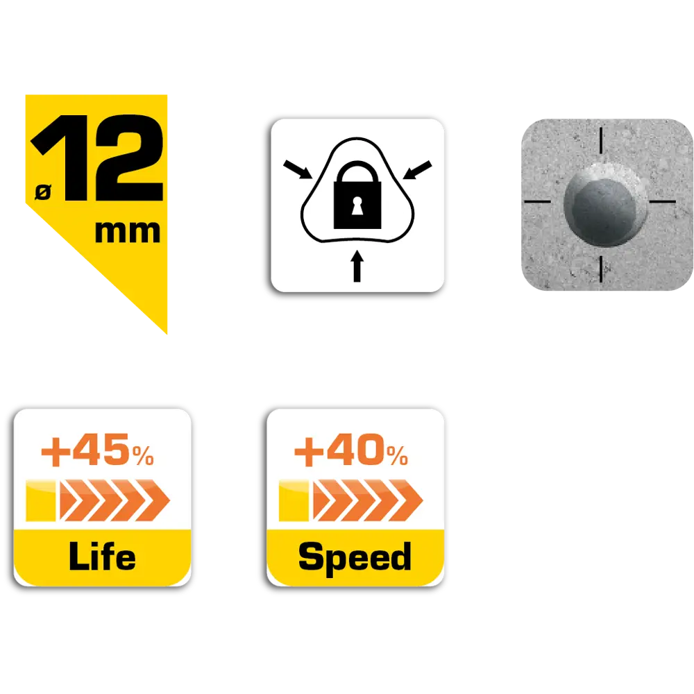 Сверло по бетону Dexter Pro 12x200 мм STLM-2001865 - Вид №4