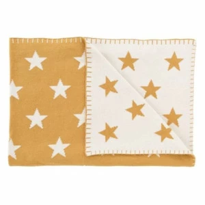 Плед детский хлопковый 95х120 см желтый Big Star SCHARDT  00-3880137 Желтый