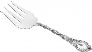 83163 Odiot Вилка для рыбы сервировочная Odiot "Демидофф" 23,7см (серебро 925) Серебро 925