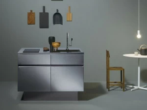 sanwacompany Мини-кухня из стали со встроенными ручками