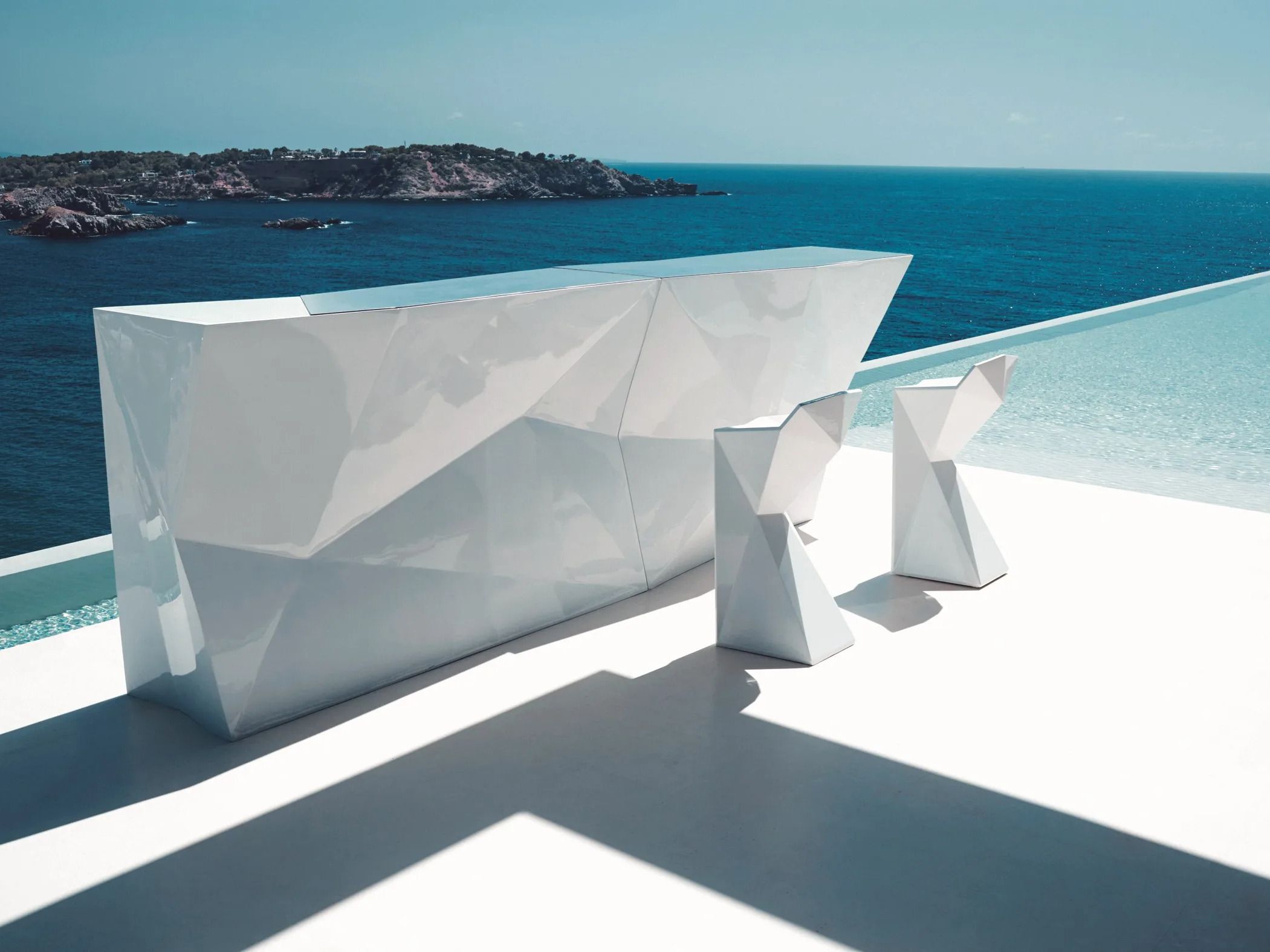 Открытый полиэтилен освещенный барная стойка Vondom Faz ARCH-00078092 - Вид №2