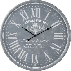 Часы настенные 52 см цвет серо-голубой