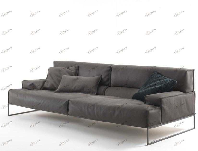 Frigerio Salotti Мягкий 4-х местный кожаный диван Cloud sun-id-1408690