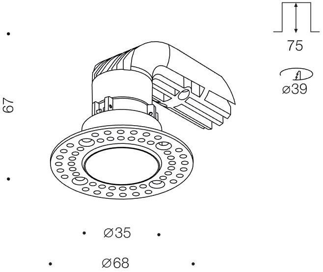 Centrsvet Круглый встраиваемый светодиодный точечный светильник Point sun-id-1358168 - Вид №14
