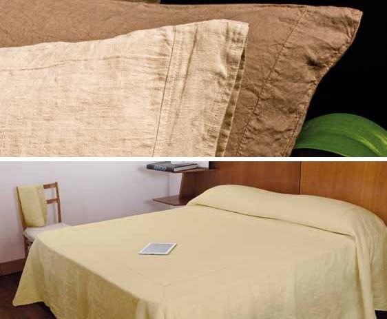 LA FABBRICA DEL LINO Согласованная однотонная кровать в белье Basic sun-id-1347082 - Вид №2