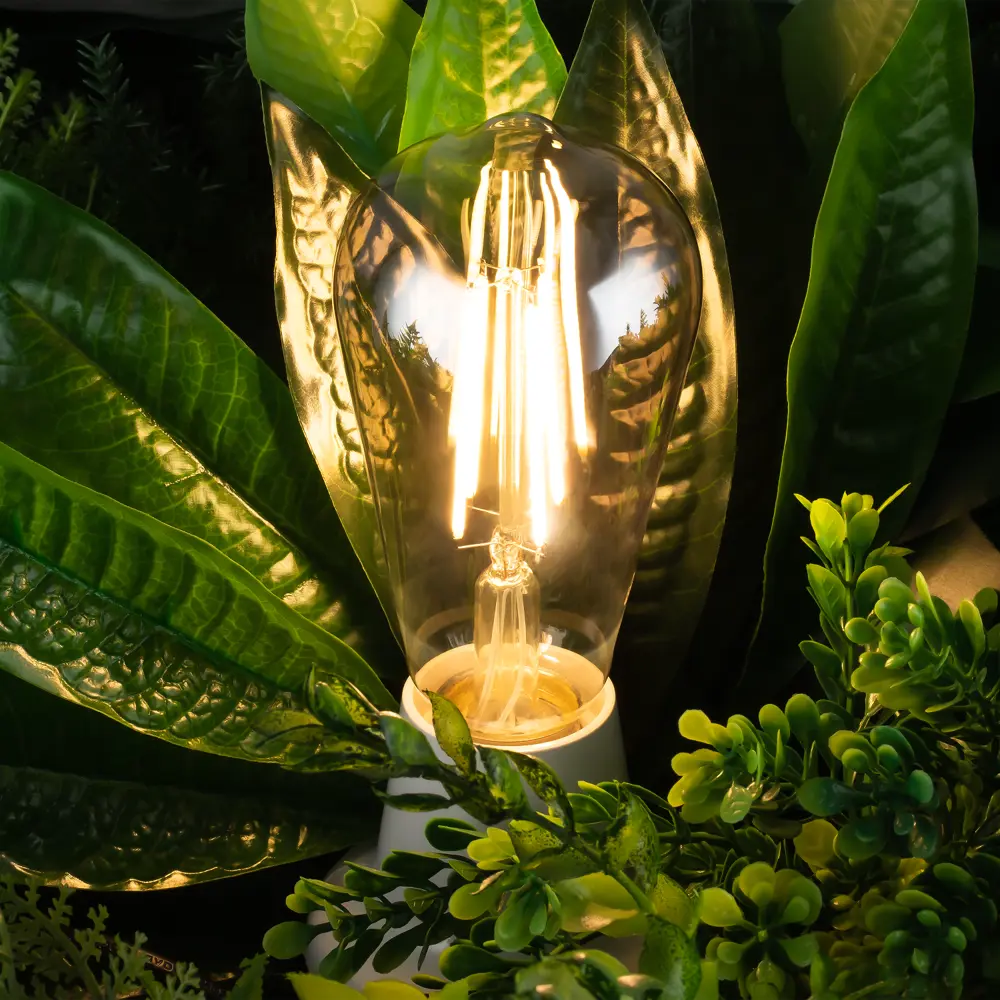 Лампочка декоративная ST64 дымчатая 8 Вт E27 8515 диммируемая теплый белый свет Voltega STLM-2092127